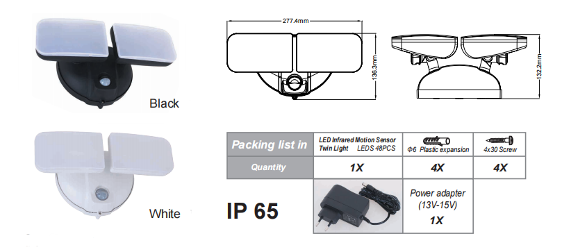 PD-2P-A LED қос жарық көзі: сіздің ақылды түнгі қамқоршыңыз