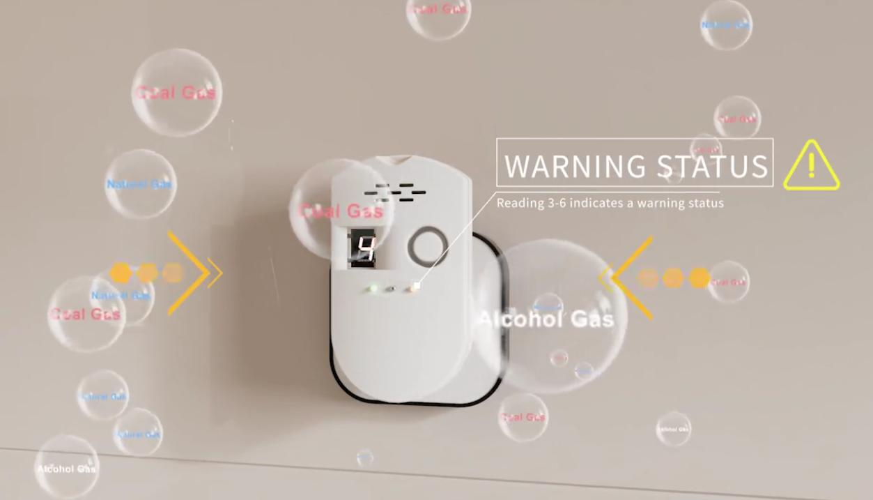 Ningbo pdlux pd-gsv8 Smart Gas дабылы - жетілдірілген газды анықтау және қауіпсіздік жүйесі