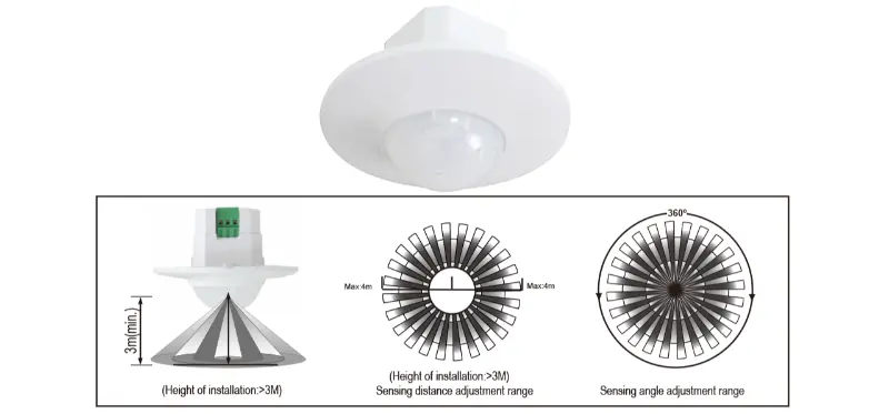 PDLUX төбедегі қозғалысты 360° анықтауға арналған PD-PIR200A PIR сенсорын іске қосады