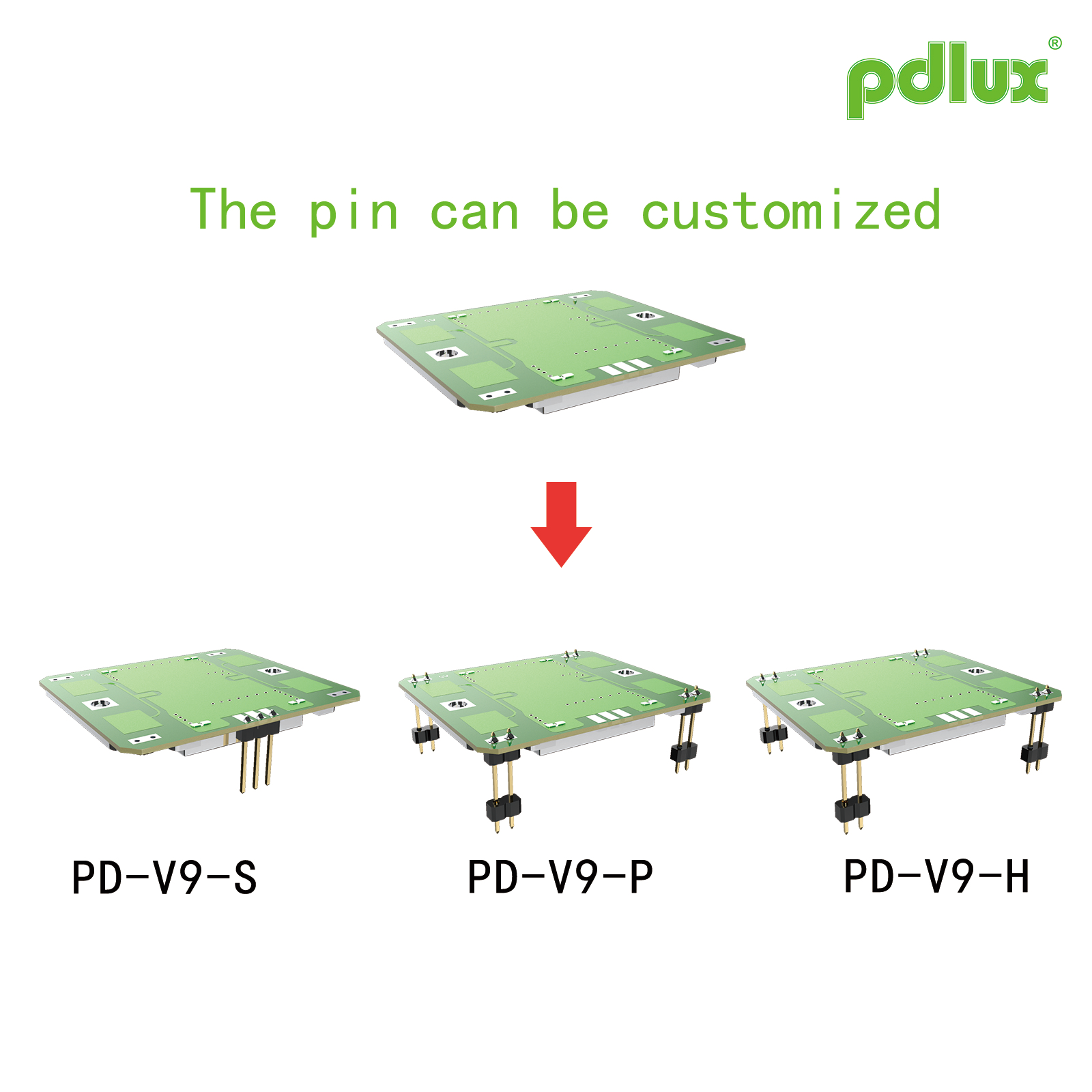PDLUX жаңартылған PD-V9H/PD-V9P/PD-V9S X-диапазонды доплерлік зондтау модульдерін шығарады, арнайы Pinсіз нұсқасы қосымша